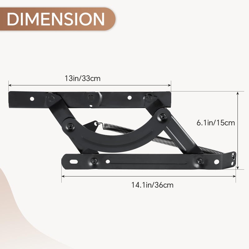 NATGAI Sofa Couches Bed DIY Adjustable Spring Mechanism Futon Hinge Hardware Triple Click Hinge Hardware for Sleeper Sofa Bed Furniture - Image 2